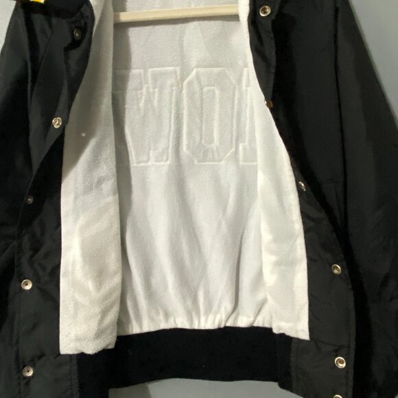 Vintage 1980s University of Iowa Hawkeyes Nylon Bomber Jacket Small - Picture 4 of 11